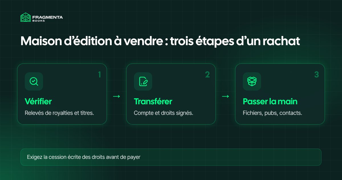 Maison d’édition à vendre : les trois étapes d’un rachat, de la vérification à la passation