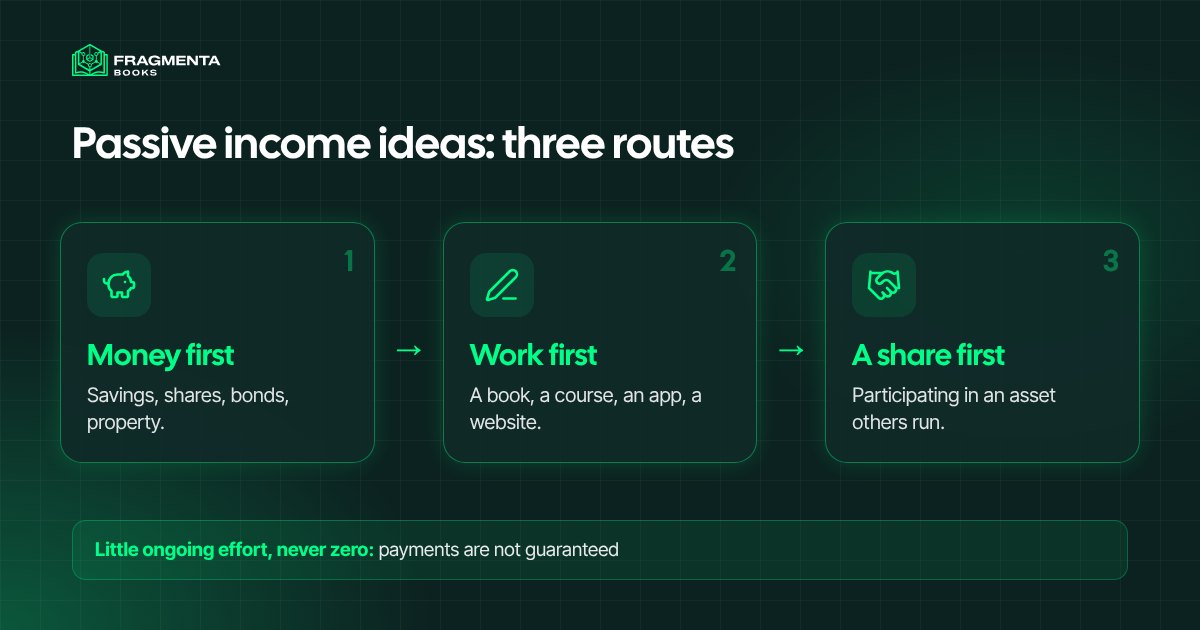 Passive income ideas: three ways to build income that needs little ongoing work