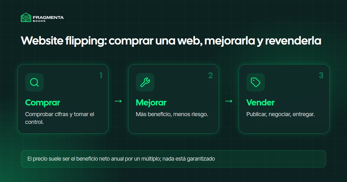 Website flipping: comprar una web, mejorarla y revenderla