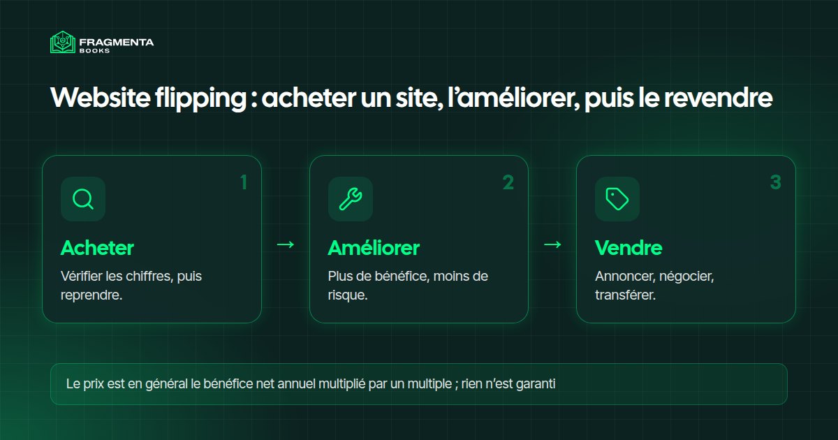 Website flipping : acheter un site, l’améliorer, puis le revendre